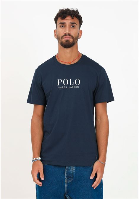 T-shirt casual blu navy da uomo con stampa logo RALPH LAUREN | 714899613003CRUISE NAVY